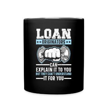Credit Officer Job Profession Debt Loan Officer - Full Colour Mug - black - Front