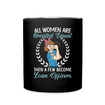 Credit Officer Job Profession Debt Loan Officer - Full Colour Mug - black - Front