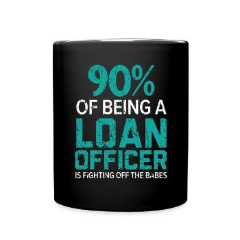 Credit Officer Job Profession Debt Loan Officer - Full Colour Mug - black - Front