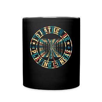 I'd Rather Be Playing Congas - Conga Drums Conga D - Full Colour Mug - black - Front