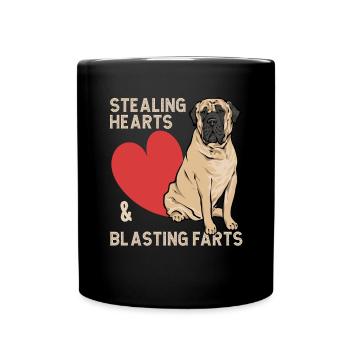 Mastiff Dog Old English Mastiff - Full Colour Mug - black - Front