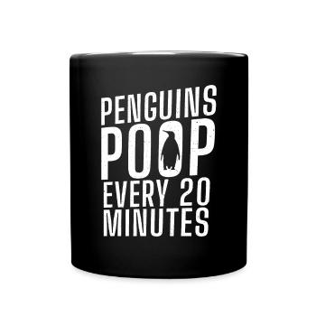Pinguinliebhaber Pinguin Geschenke - Tasse einfarbig - Schwarz - Vorne