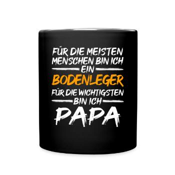 Idée cadeau d’artisan carreleur de revêtement de sol - Mug uni - noir - Devant