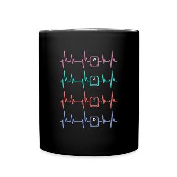 Clavier Gaming Heartbeat - Mug uni - noir - Devant