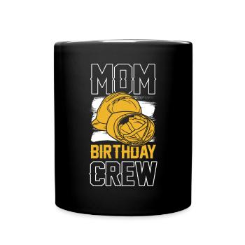 Maman De L’Équipe D’Anniversaire - Construction d’anniversaire - Mug uni - noir - Devant