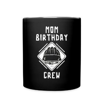 Maman De L’Équipe D’Anniversaire - Construction d’anniversaire - Mug uni - noir - Devant