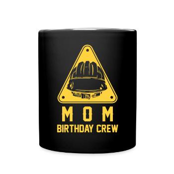 Maman De L’Équipe D’Anniversaire - Construction d’anniversaire - Mug uni - noir - Devant