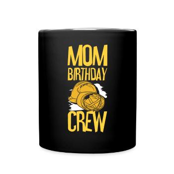 Maman De L’Équipe D’Anniversaire - Construction d’anniversaire - Mug uni - noir - Devant