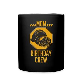 Maman De L’Équipe D’Anniversaire - Construction d’anniversaire - Mug uni - noir - Devant