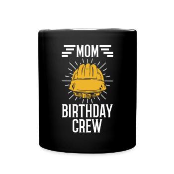 Maman De L’Équipe D’Anniversaire - Construction d’anniversaire - Mug uni - noir - Devant