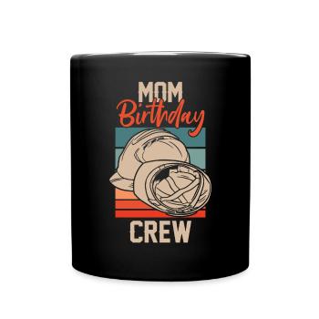 Maman De L’Équipe D’Anniversaire - Construction d’anniversaire - Mug uni - noir - Devant