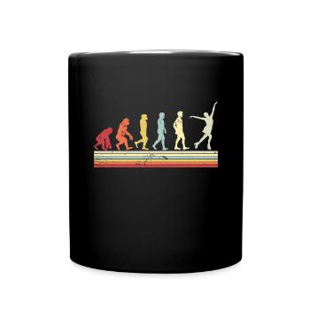 Eis Skating -Skater Eisschild Skate Girl - Tasse einfarbig - Schwarz - Vorne