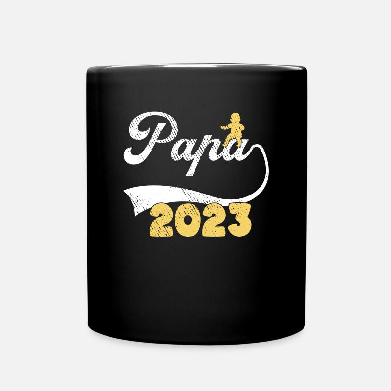 Papa 2023 - Tasse einfarbig - Schwarz