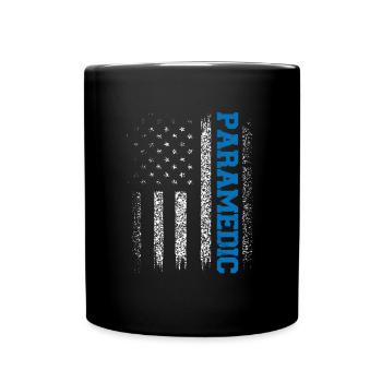 Paramedic États-Unis - Mug uni - noir - Devant