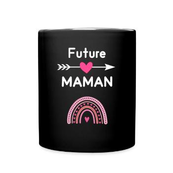 Future maman cadeau annonce grossesse mère - Mug uni - noir - Devant