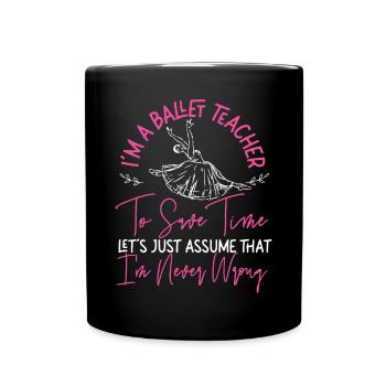 Ballet Danseuse Danse Ballerine - Mug uni - noir - Devant