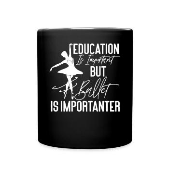 Ballet Dancer Dance Girl Ballerina - Tasse einfarbig - Schwarz - Vorne