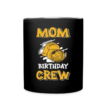 Maman De L’Équipe D’Anniversaire - Construction d’anniversaire - Mug uni - noir - Devant