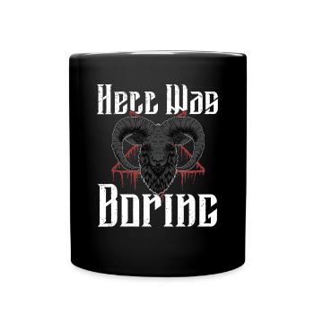 Satan Beelzebub Teufel Gothic Pentagram Mystisch - Tasse einfarbig - Schwarz - Vorne