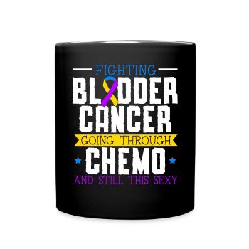 Bladder Cancer Warrior Bladder Cancer Awareness - Full Colour Mug - black - Front
