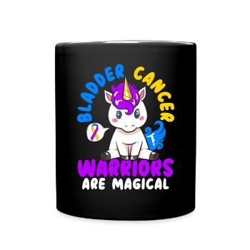 Bladder Cancer Warriors Are Magical Bladder Cancer - Full Colour Mug - black - Front