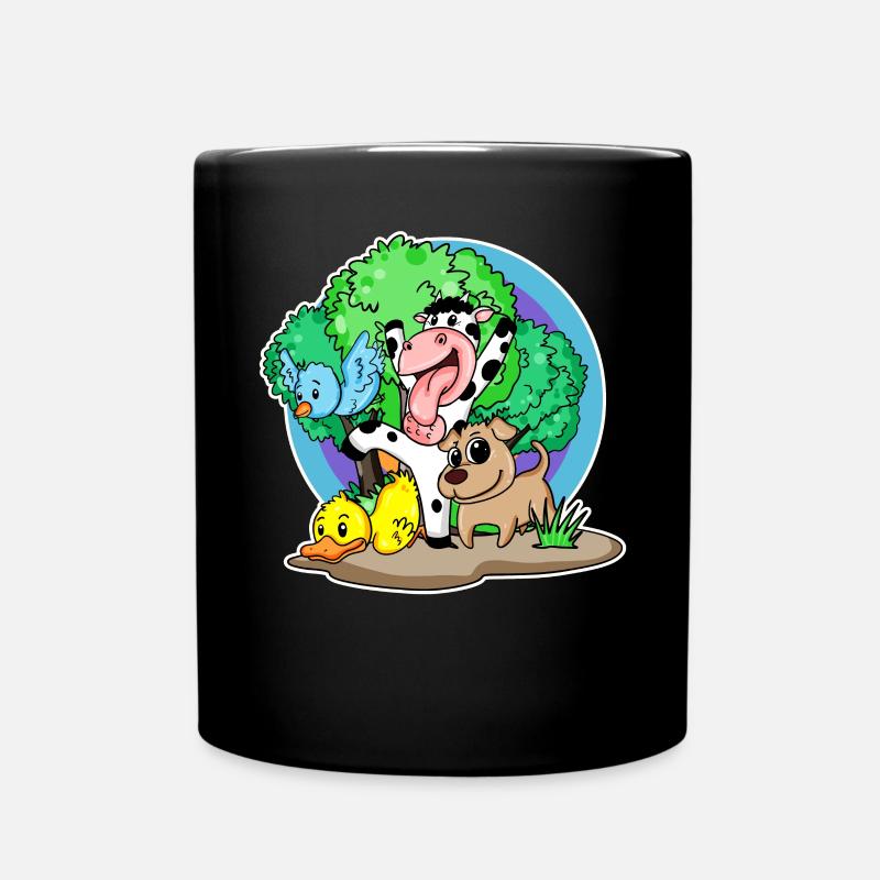 Animaux mignons - Mug uni - noir