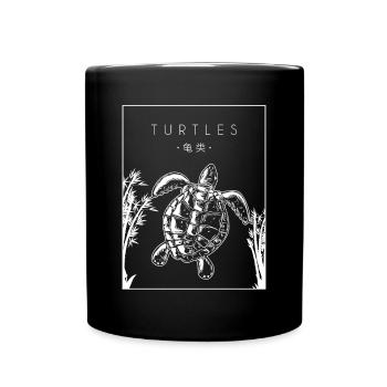 Turtles Chinese Hanzi Aquatic Turtle - Full Colour Mug - black - Front