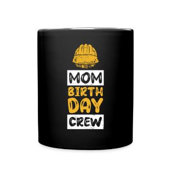 Maman De L’Équipe D’Anniversaire - Construction d’anniversaire - Mug uni - noir - Devant