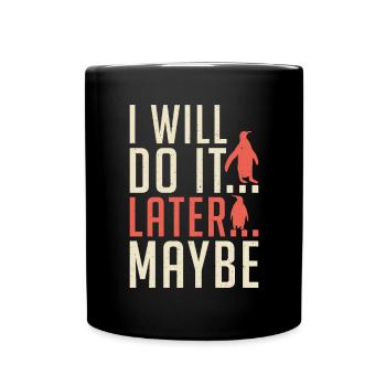 Pinguinliebhaber Pinguin Geschenke - Tasse einfarbig - Schwarz - Vorne