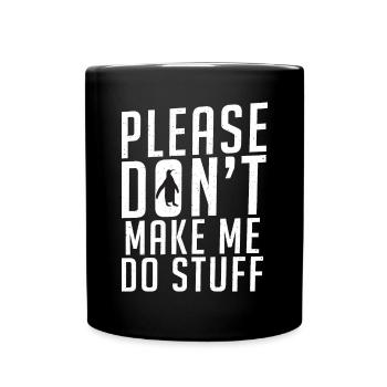 Pinguinliebhaber Pinguin Geschenke - Tasse einfarbig - Schwarz - Vorne