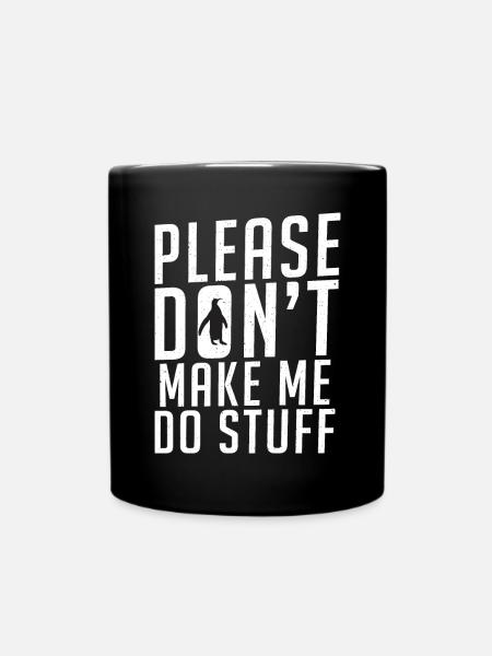Pinguinliebhaber Pinguin Geschenke - Tasse einfarbig - Schwarz