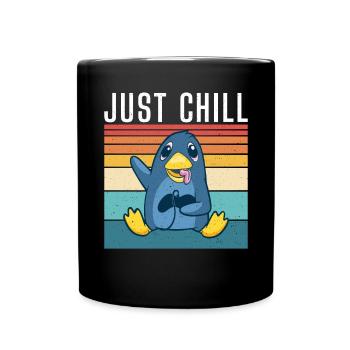 Pinguinliebhaber Pinguin Geschenke - Tasse einfarbig - Schwarz - Vorne
