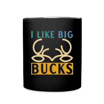 Jagen Jagdspruch & Jäger Geschenkidee - Tasse einfarbig - Schwarz - Vorne