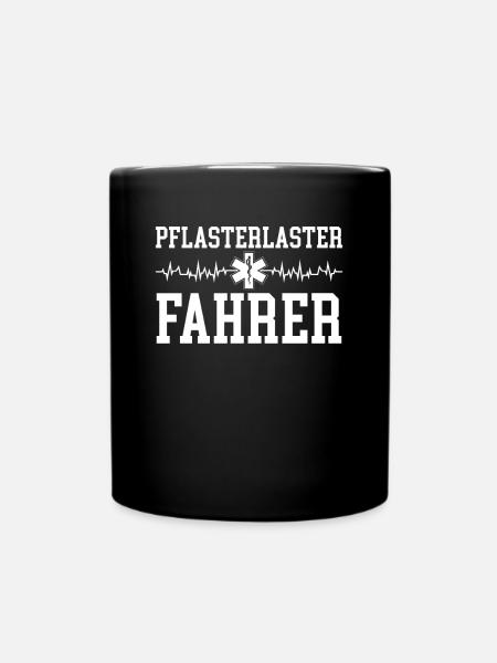 Pflasterlaster fahrer - Tasse einfarbig - Schwarz