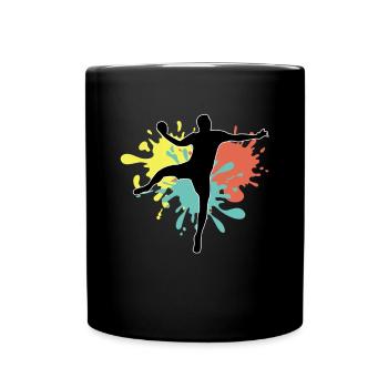 Handball - Tasse einfarbig - Schwarz - Vorne