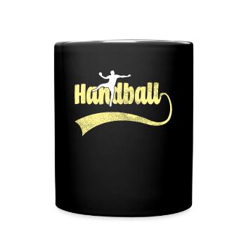 Handball - Tasse einfarbig - Schwarz - Vorne