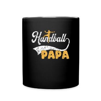 Papa Handball - Mug uni - noir - Devant