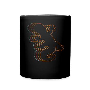 Gecko - Tasse einfarbig - Schwarz - Vorne
