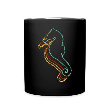 Sea horse - Full Colour Mug - black - Front