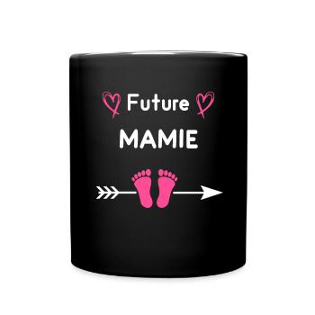 Future mamie grand-mère annonce grossesse mamie - Mug uni - noir - Devant