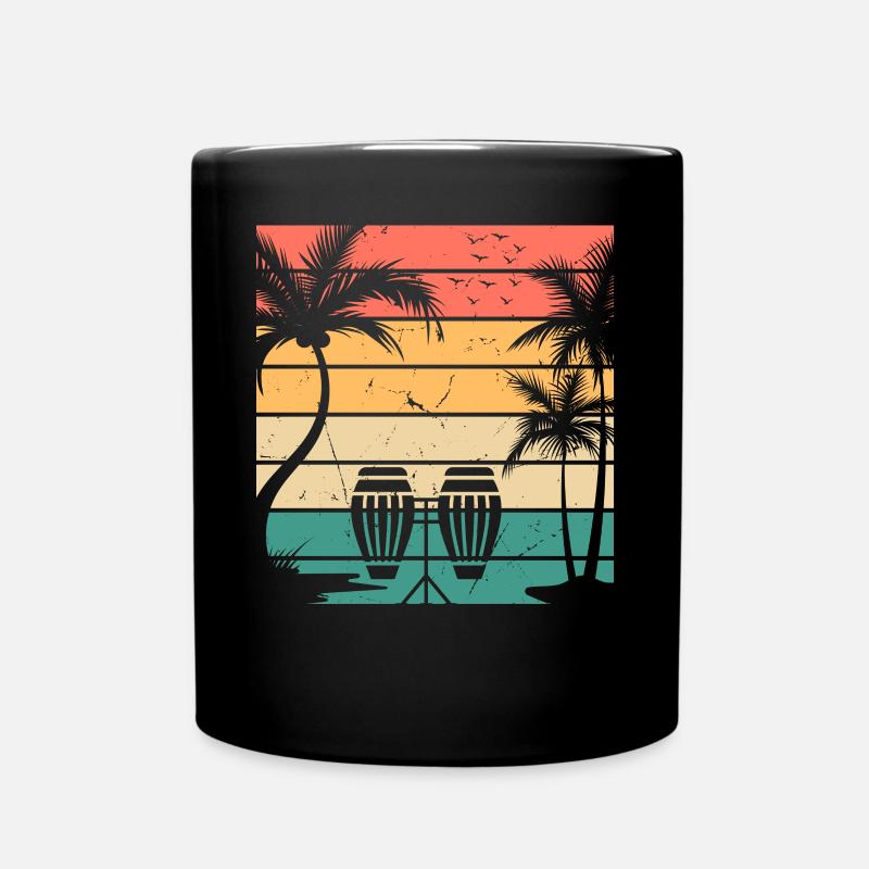 Joueur de conga Conga Drums Conga Retro Congas - Mug uni - noir