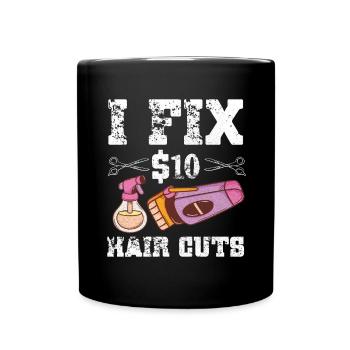 Barbier Coiffeur Coiffeur Coiffeur Barbier - Mug uni - noir - Devant