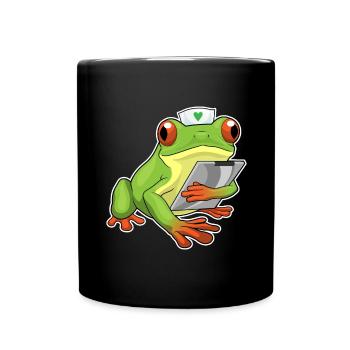 Frog Nurse - Full Colour Mug - black - Front