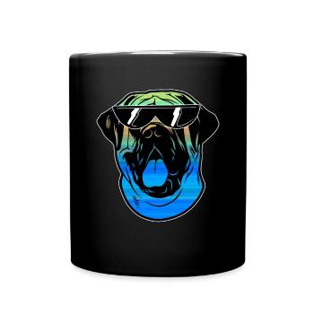 Mastiff Chien Vieux Mastiff anglais - Mug uni - noir - Devant