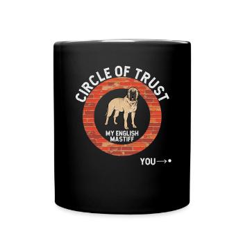 Mastiff Dog Old English Mastiff - Full Colour Mug - black - Front