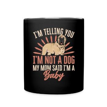 Mastiff Chien Vieux Mastiff anglais - Mug uni - noir - Devant