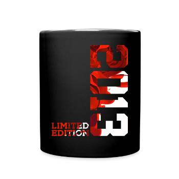 13. GEBURTSTAG 13 JAHRE LIMITED EDITION 2013 - Tasse einfarbig - Schwarz - Vorne
