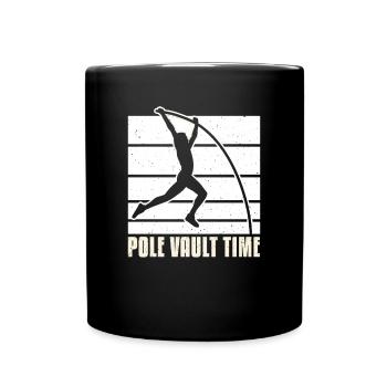 Pole Vault Time Gift Pole Vault Shirt - Full Colour Mug - black - Front