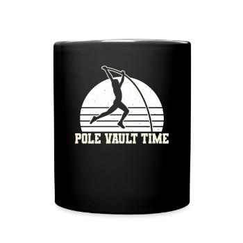 Pole Vault Time Gift Pole Vault Shirt - Full Colour Mug - black - Front