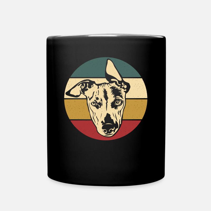 Whippet - Full Colour Mug - black